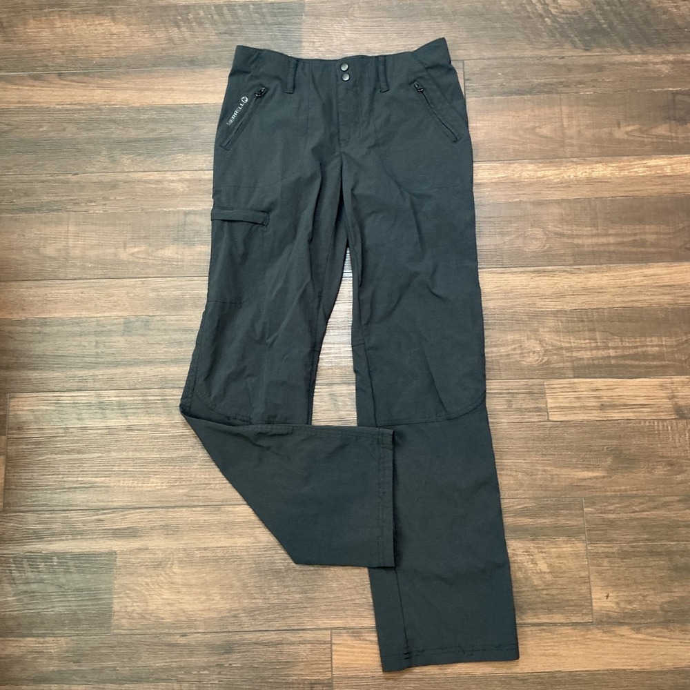 Merrell Hiking Cargo Pants Black M-Select WICK Straight Leg Outdoor Size 4